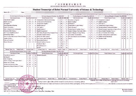成績單翻譯圖片